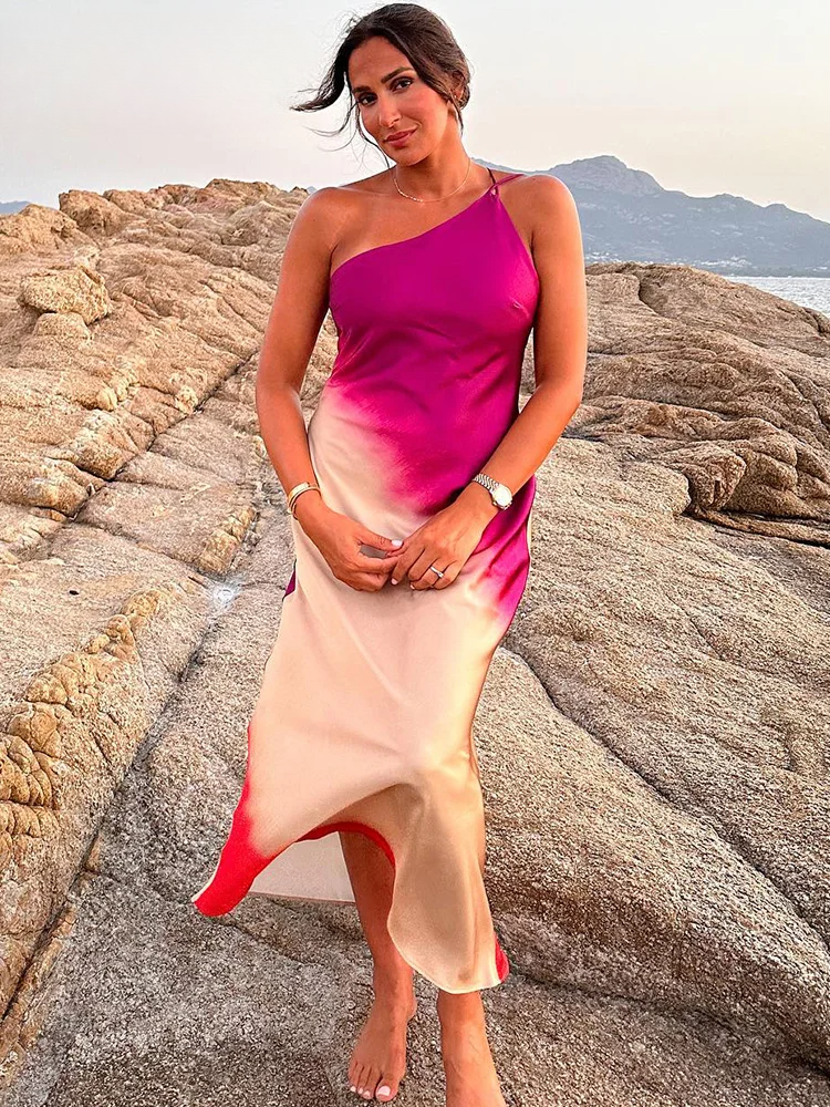 Aliona - Langes Kleid - Schick - Luxuriöses Material - Ideal für Summer für Damen