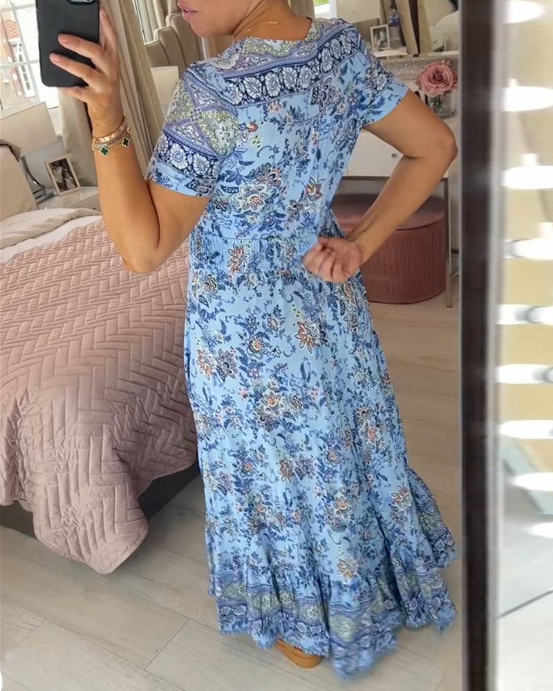 Gianne - Kleid - Lässig - Blumenprint / Atmigs Stoff - Alltagstauglich für Damen