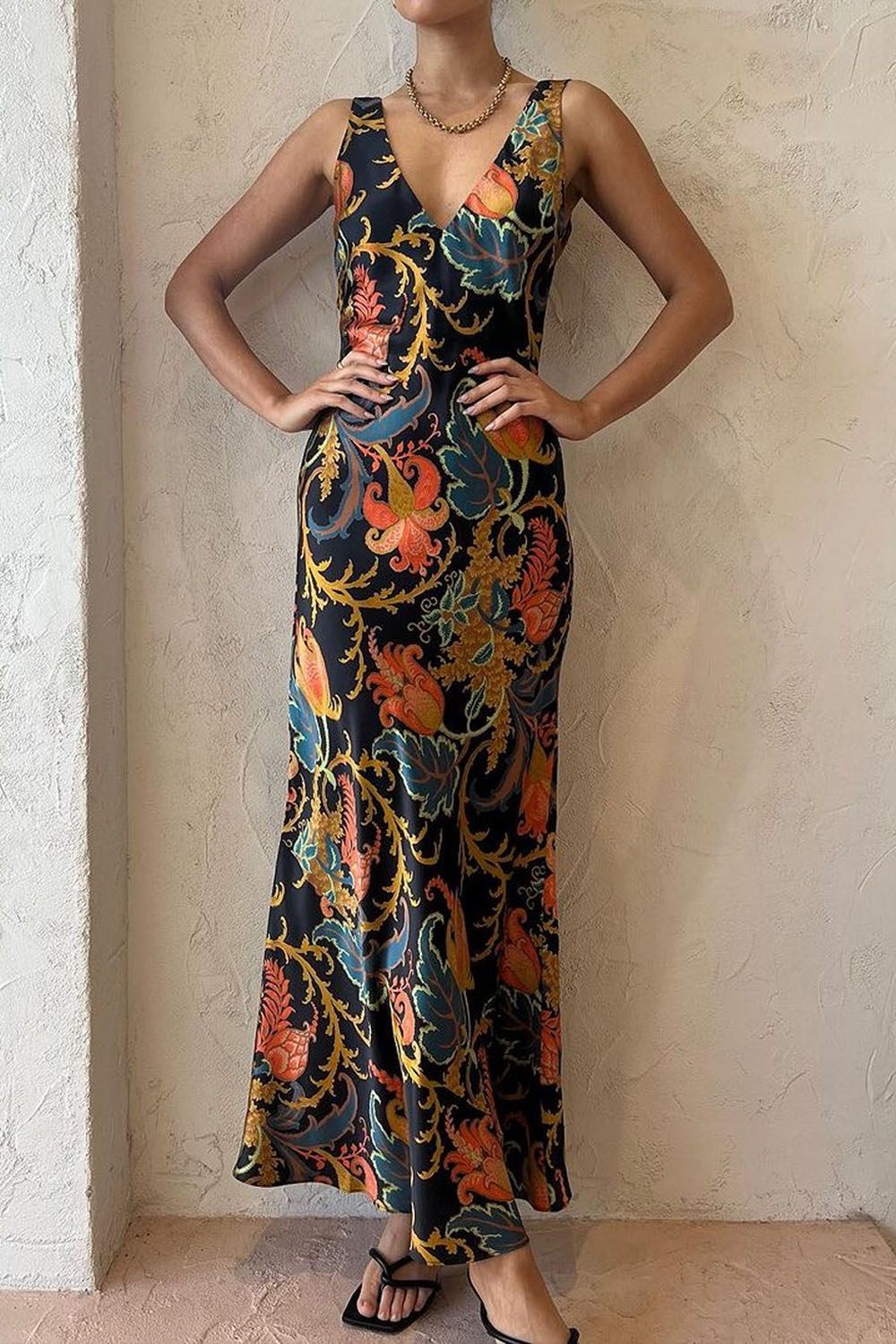 Hely - Maxikleid - Boho - Schwarz / Vielseitigs Design - Alltagstauglich für Damen