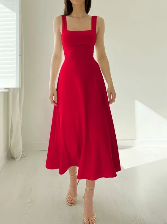 Novia - Bequemes Bambus-Midikleid für Damen