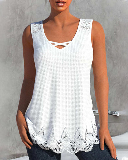 Manon - Tanktop mit V-Ausschnitt für Frauen für Damen