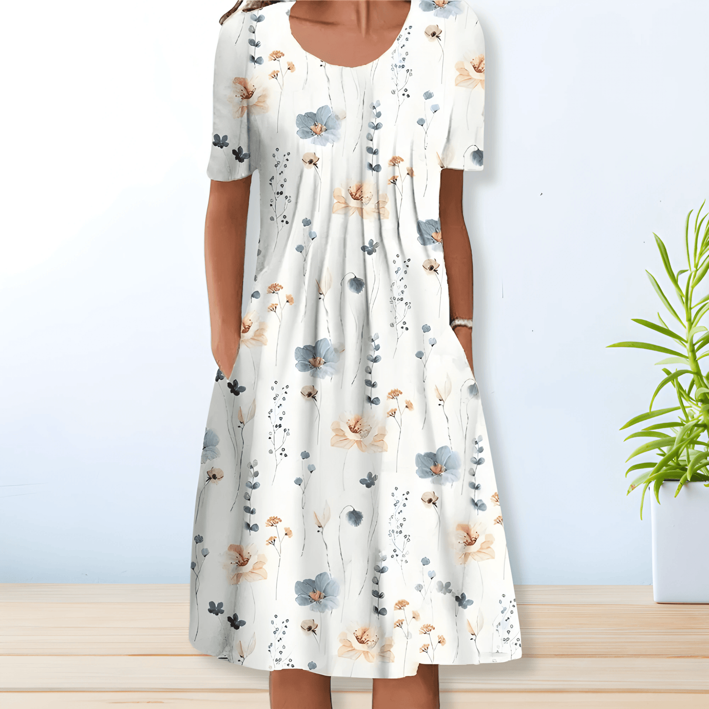 Wilna - Blumenkleid - Schick - Formaler Stil - Ideal für den Sommer für Damen