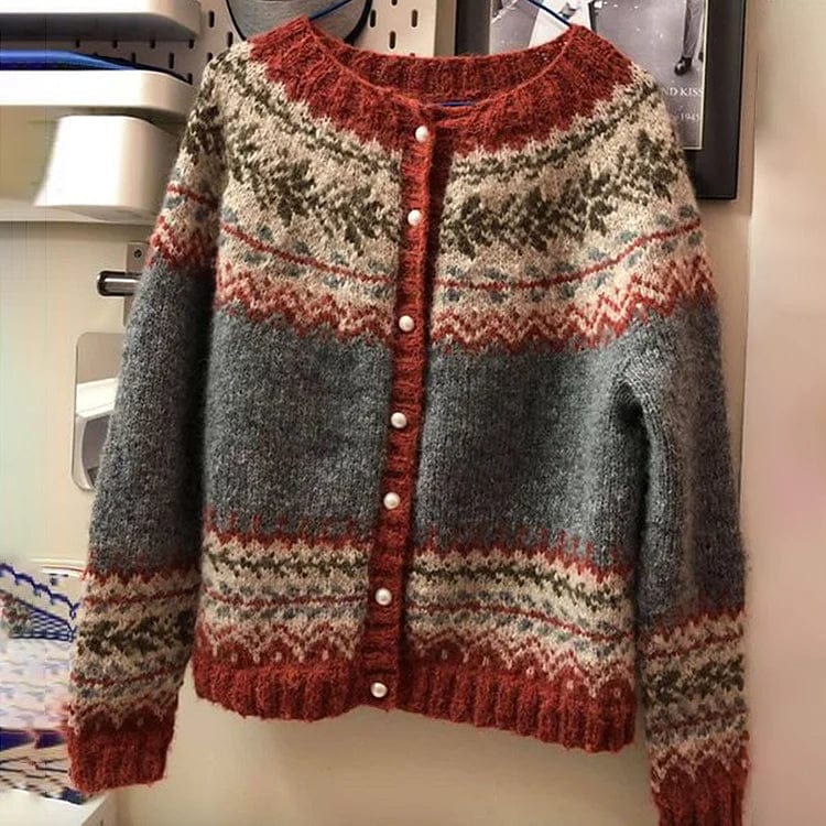 Zola - Pullover - Boho - Einzigartiger Druck - Ideal für Herbst / Winter