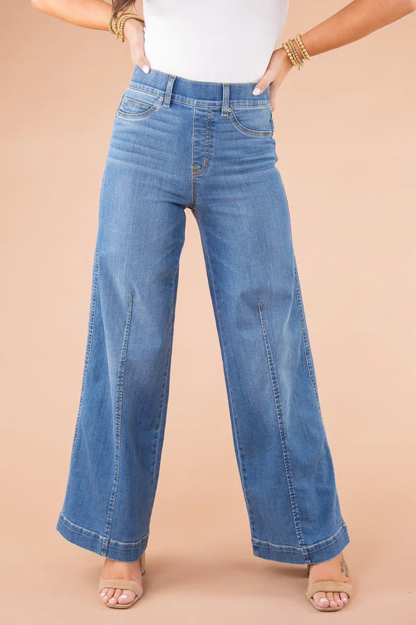 Delphine - Jeans - Klassiker - Blau Denim, Vielseitigs Design - Alltagstauglich für Damen