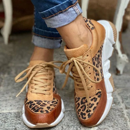 Quorra - Turnschuhe - Lässig - Leopard Print / PU-Moderne Stil / Strapazierfähig - Ideal für Herbscht für Damen