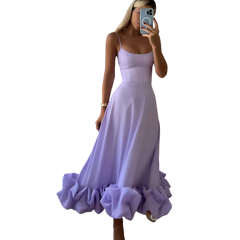 Marina - Elegantes Boho Midikleid Mit Einzigartigem Unterteil Für Frauen