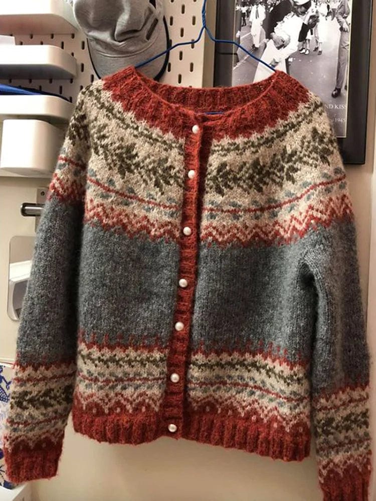 Zola - Pullover - Boho - Einzigartiger Druck - Ideal für Herbst / Winter