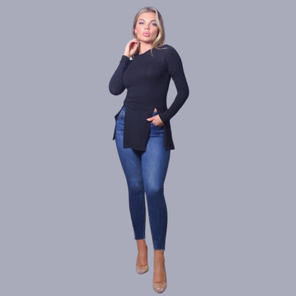 Marissa - Bluse - Schick - Blau / Vielseitigs Design - Formelli Anläss für Damen