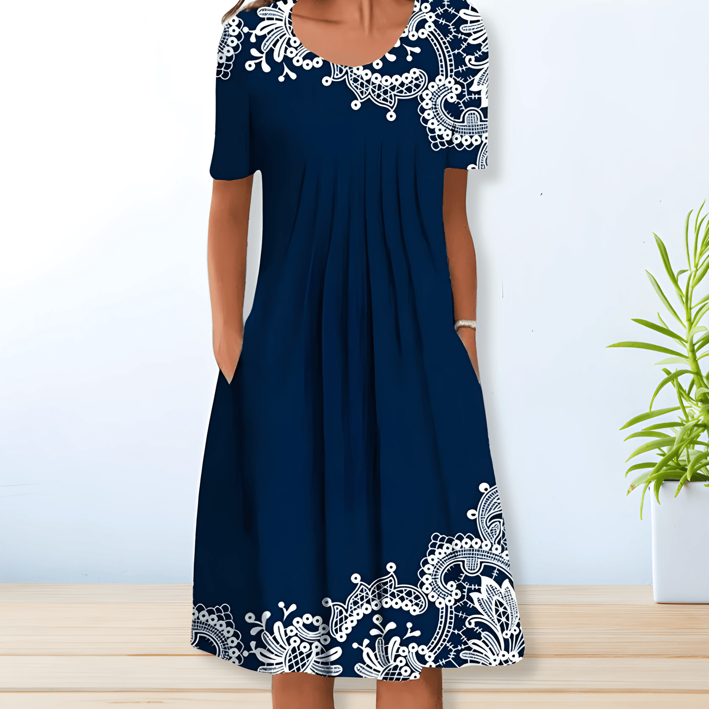 Wilna - Blumenkleid - Schick - Formaler Stil - Ideal für den Sommer für Damen