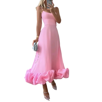 Marina - Elegantes Boho Midikleid Mit Einzigartigem Unterteil Für Frauen