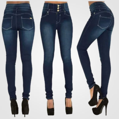 Beatrix - Bequeme Denim-Jeans mit hoher Taille für Damen