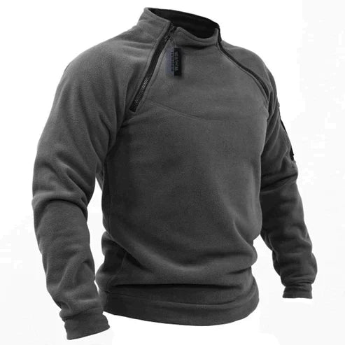 Gavin - Fleece-Pullover im Militärstil für Herren