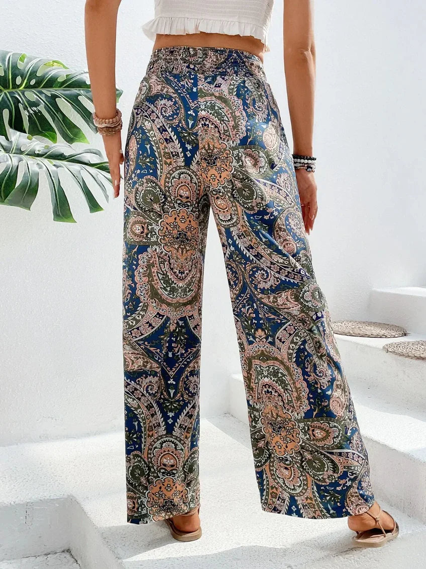 Chic Weite Hosen mit Blumenmuster | Ideal für den Sommer für Damen