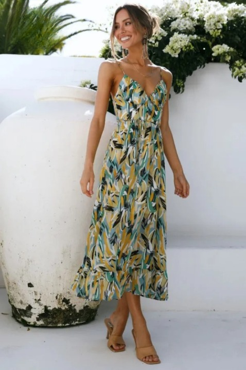 Faustina - Sommerkleid - Schick - Vielseitiges Design - Ideal für den Sommer für Damen