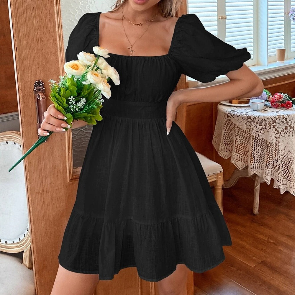 Merenith - Kleid - Schick - Hochwertiger Stoff - Ideal für Frühling/Sommer für Damen