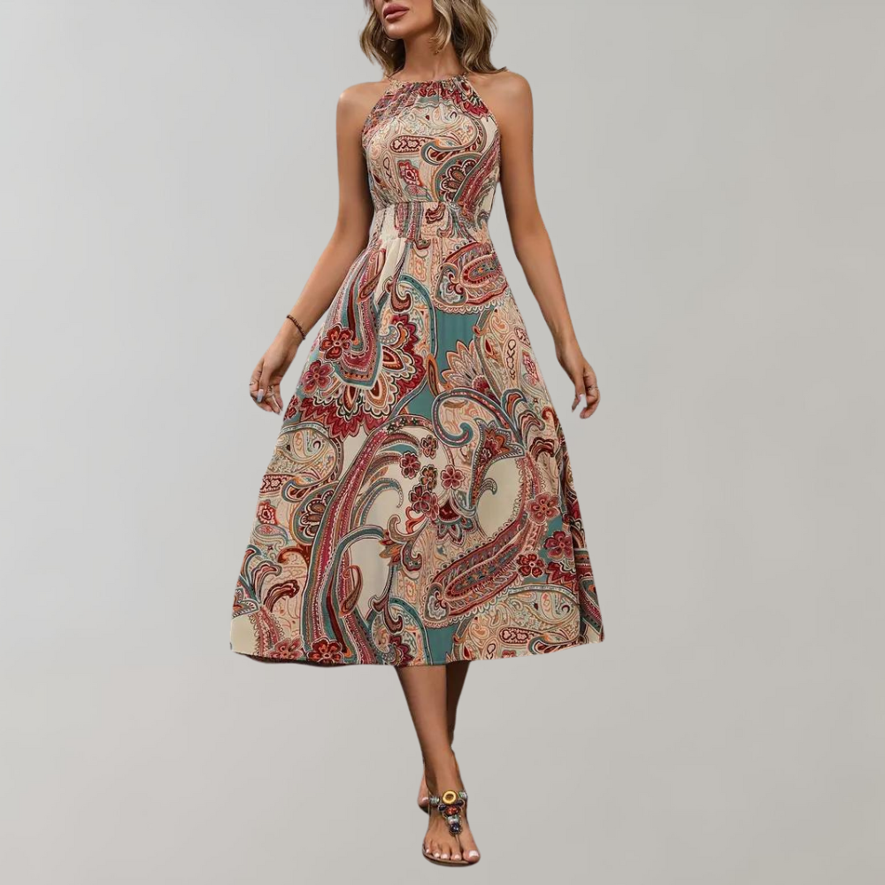 Brianna - Sommerkleid - Boho - Saisonale Kollektion-Khaki - Ideal für Summer für Damen