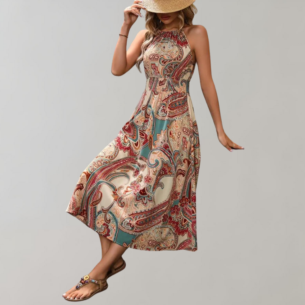 Brianna - Sommerkleid - Boho - Saisonale Kollektion-Khaki - Ideal für Summer für Damen