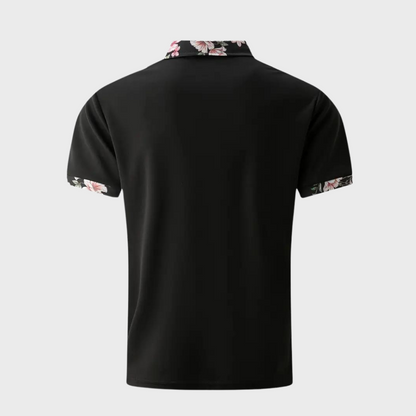 Sione - Poloshirt - Schick - Florals Futter/Höchleistigsstoff - Alltagstauglich für Herren