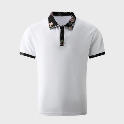 Sione - Poloshirt - Schick - Florals Futter/Höchleistigsstoff - Alltagstauglich für Herren