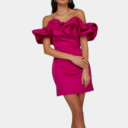 Lilli - Minikleid - Elegant - Saisonale Kollektion / Raffet / Zeitlosi Farbe - Formelli Anläss für Damen