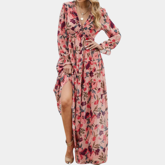 Jasmin - Maxikleid - Elegant - Einzigartiger Druck - Ideal für den Frühling für Damen