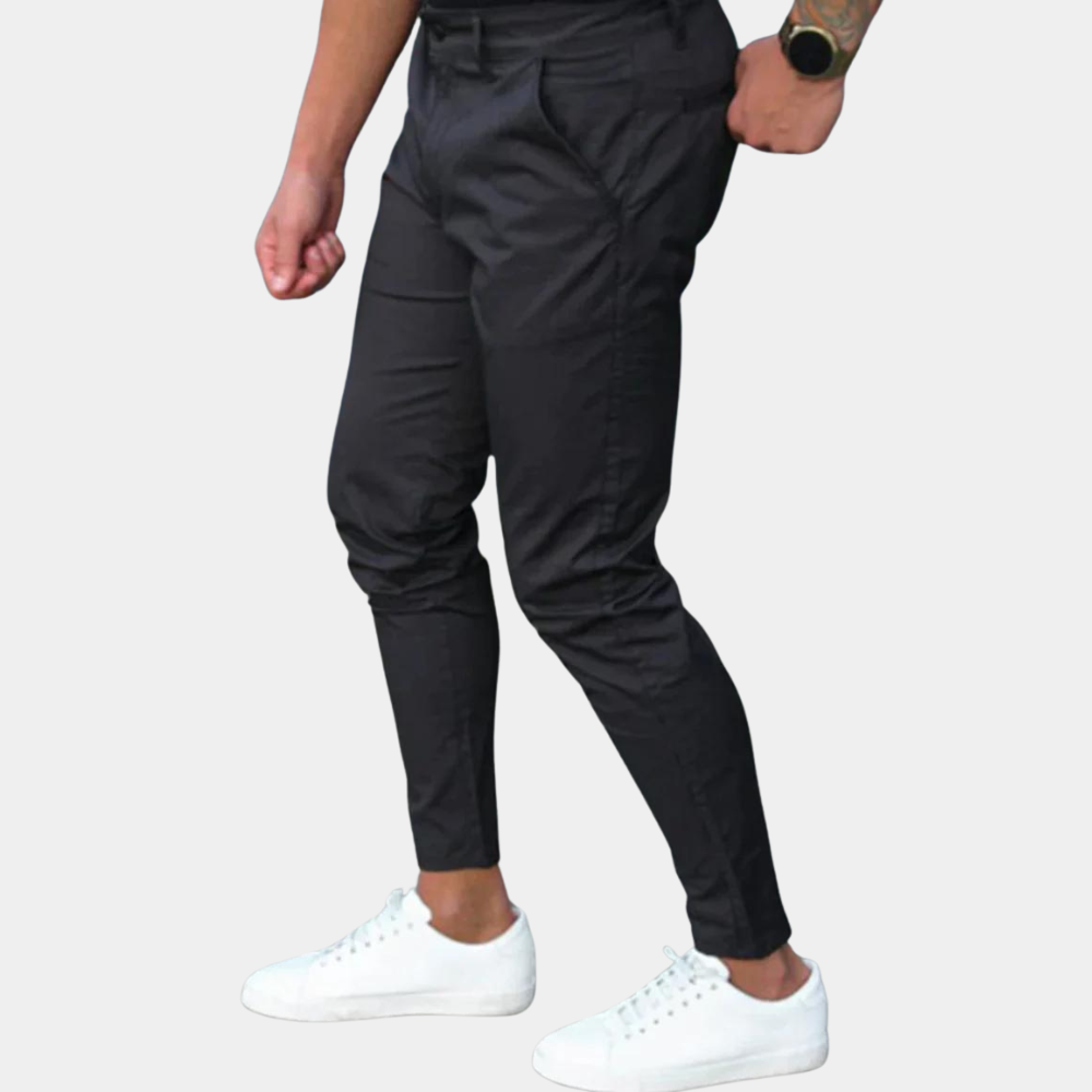 Falco - Klassisch Hose - Schwarz - Formaler Stil - Alltagskleidung für Herren