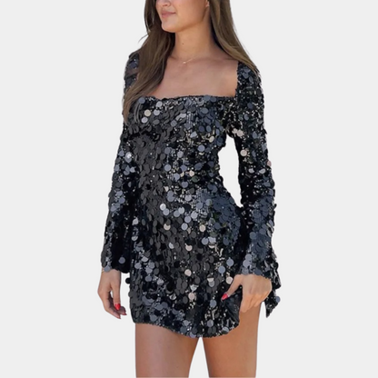 Lio - Pailletten-Partykleid ohne Rücken für Damen