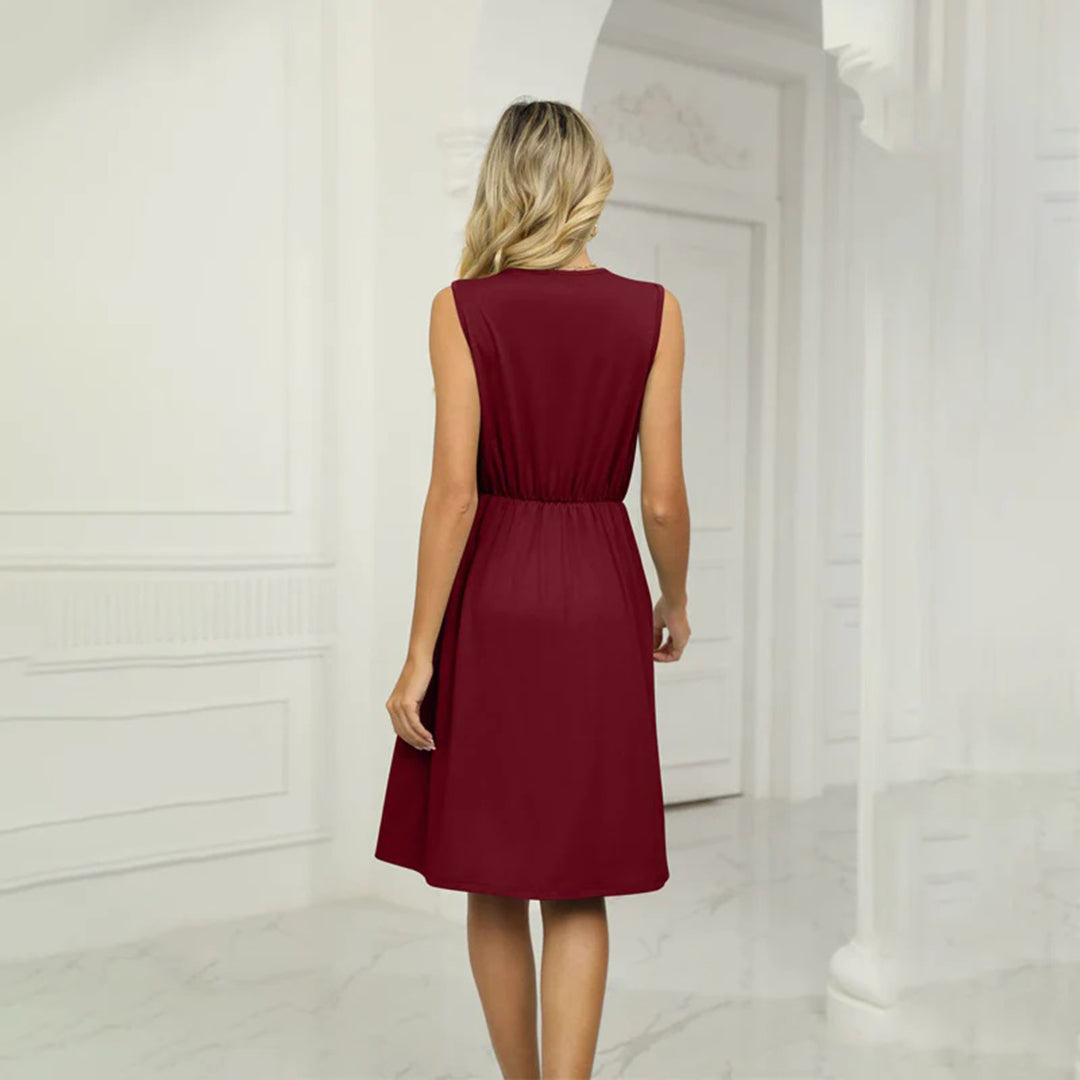 Ellie - Midikleid - Lässig - Leichtes Material - Ideal für Frühling und Sommer für Damen