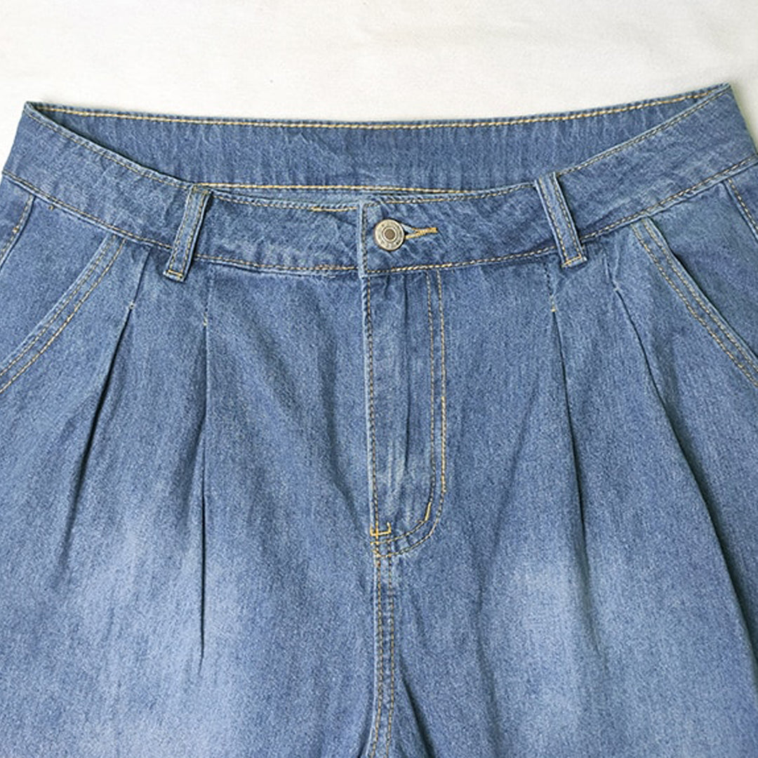 Masha - Denim Hose - Lässig - Hochwertiger Stoff - Perfekt für Legere Tage für Damen