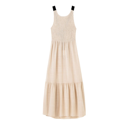 Mythalor - Freizeitkleid - Lässig - Beige Handgmacht Formaler Stil-Saisonale Kollektion - Ideal für Summer für Damen