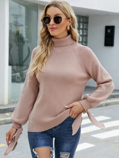 Klassisches Uni Wolle Strick Rollkragenpullover für Damen | Ideal für alle Jahreszeiten