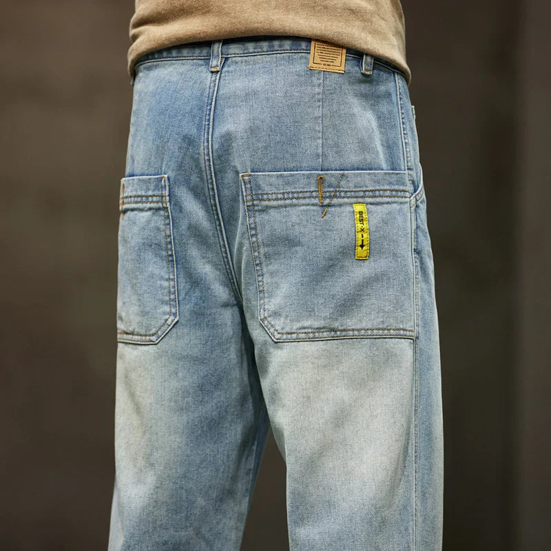 John - Retro Wide Jeans - Denim - Saisonale Kollektion - Alltag für Herren