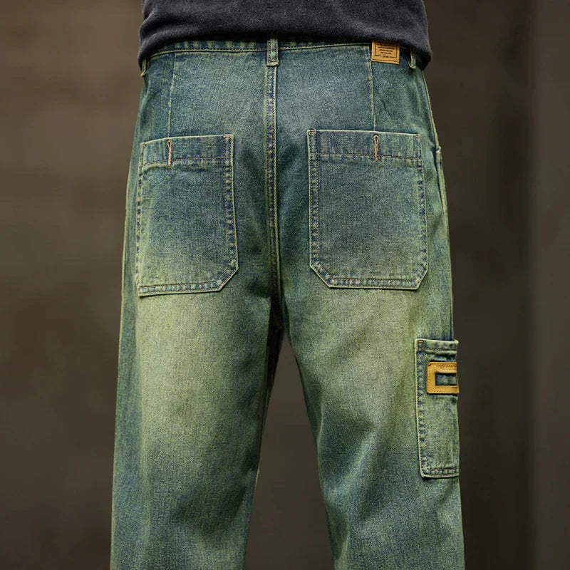 John - Retro Wide Jeans - Denim - Saisonale Kollektion - Alltag für Herren