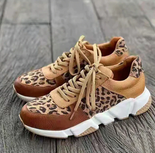 Quorra - Turnschuhe - Lässig - Leopard Print / PU-Moderne Stil / Strapazierfähig - Ideal für Herbscht für Damen