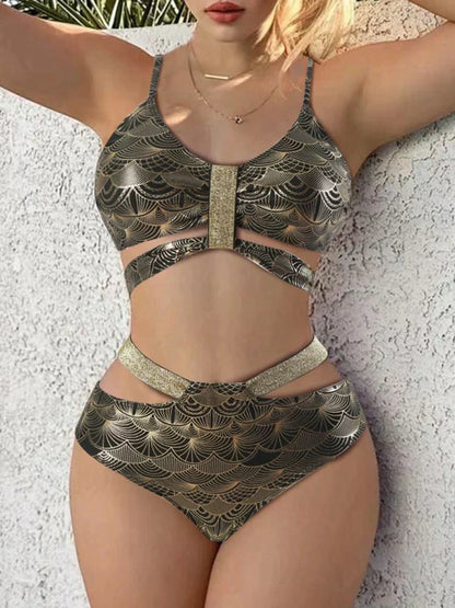 Petronilla - Bikini - Schick - Metallic-Design/Höchleistigsstoff - Ideal für Summer für Damen