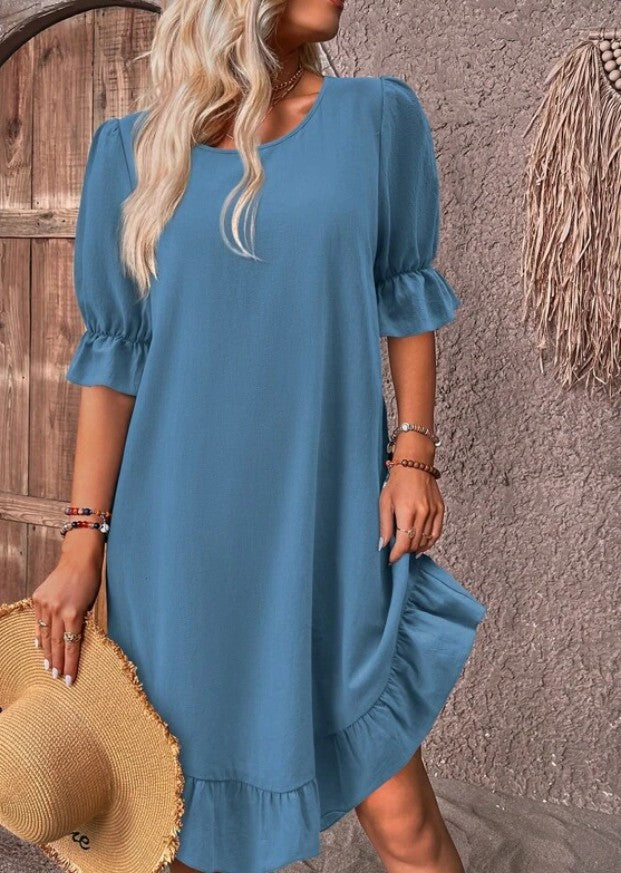 Calithen - Sommerkleid - Elegant - Luxuriöses Material - Ideal für Summer für Damen