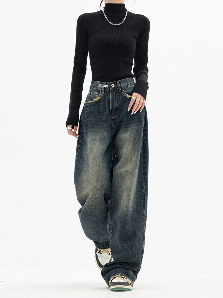 Oversized Baggy Jeans für Damen | Perfekt für lässige Tage