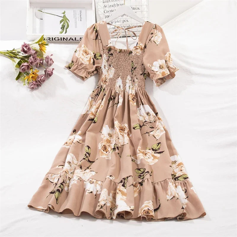 Quintara - Freizeitkleid - Lässig - Beige/Formaler Stil/Vielseitigs Design - Alltagstauglich für Damen