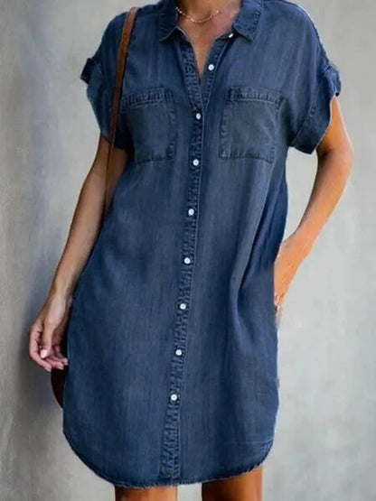 Lucia - Denim-Kleid - Lässig - Hochwertiger Stoff - Ideal für den Alltag für Damen