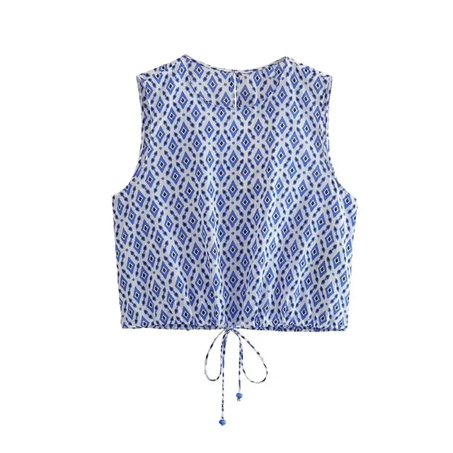 Echo - Sommerset - Elegant - Blau Stoff - Ideal für Summer für Damen