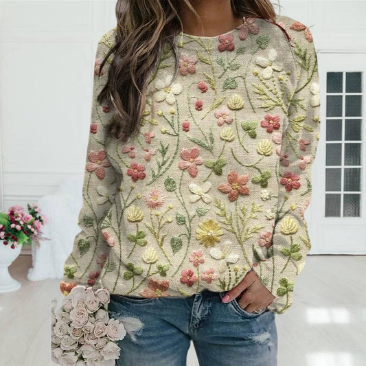 Sheila- Damen Pullover - Lässig - Handgefertigt - Ideal für den Frühling