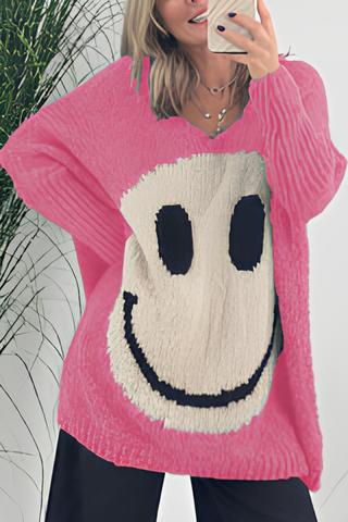 Shang - Eleganter Smiley-Langarmpullover für Damen