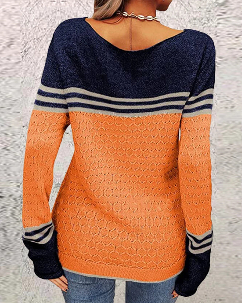 Pippa - Freizeitpullover - Schick - Mehrfarbig/Formaler Stil/Vielseitigs Design - Alltagstauglich für Damen