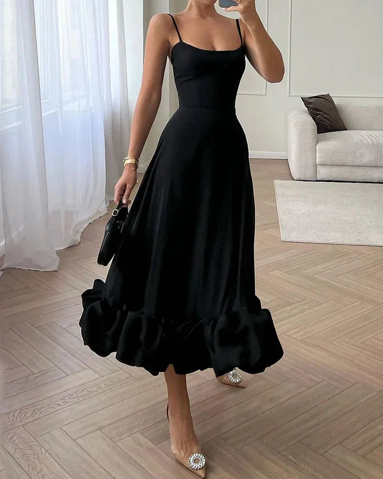 Claudi - Elegantes Midikleid - Schick - Luxe Materialen - Ideal für Partys für Damen