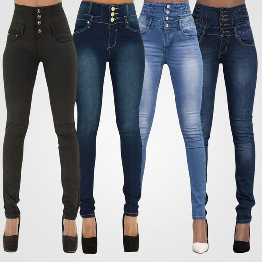 Beatrix - Bequeme Denim-Jeans mit hoher Taille für Damen