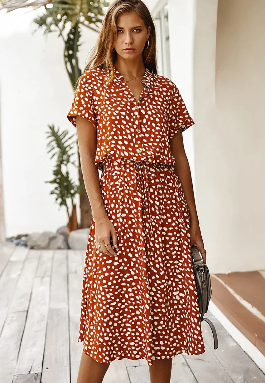 Quilla – Midikleid - Lässig - Formaler Stil - Ideal für den Sommer für Damen