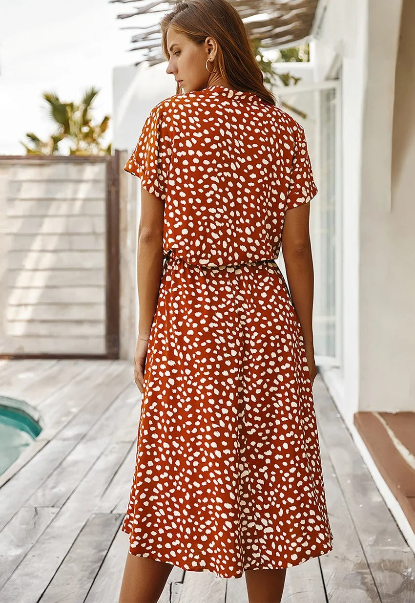 Quilla – Midikleid - Lässig - Formaler Stil - Ideal für den Sommer für Damen