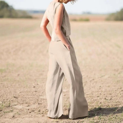 Adelais - Sommer-Set - Lässig - Leinen - Ideal für den Sommer für Damen