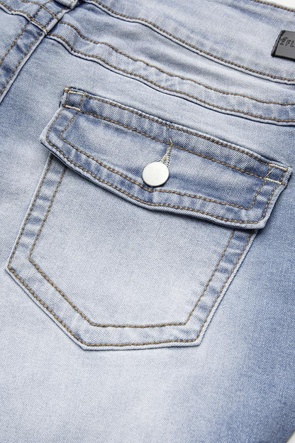 Kalyps - Jeans - Klassiker - Hellblau Denim, Vielseitigs Design - Alltagstauglich für Damen