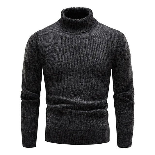 Jordan - Rollkragenpullover - Elegant - Schwarz / Luxuriöses Material - Ideal für Winter für Herren